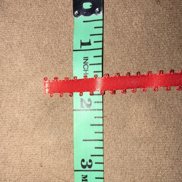 Vintage red and green picot edge ribbon bundle 183” each 💕 - Picture 5 of 5